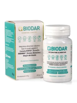 Biodar - Integratore di curcuma BCM95®, Boswellia, Bromelina e Spirea Ulmaria in Compresse