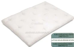 Bio Futon In Cotone Biologico E Lattice 80x200