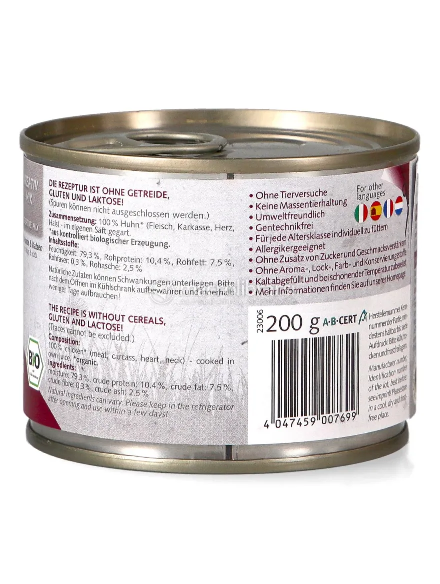 Bio Huhn - Pollo Biologico Puro - 200g