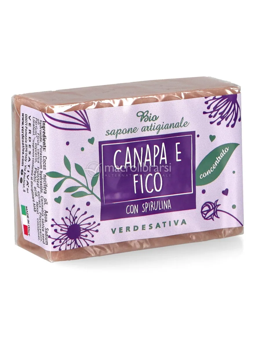 Bio Sapone Artigianale Canapa, Fico e Spirulina