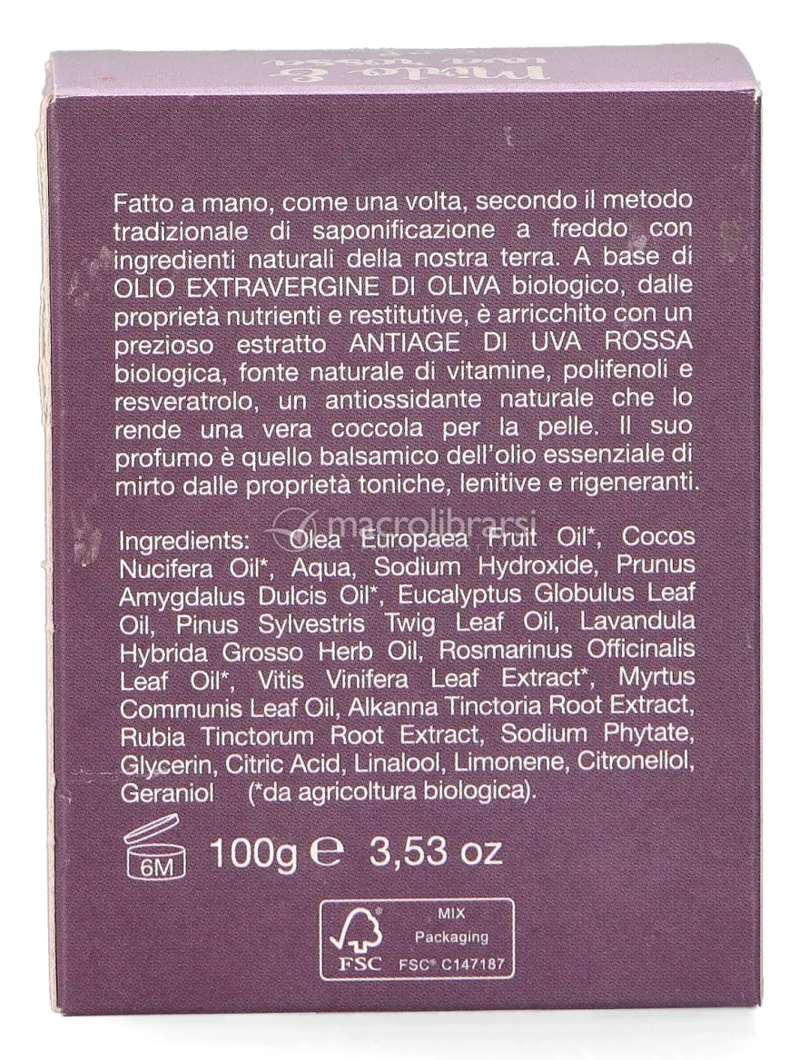 Bio Sapone - Mirto e Uva Rossa