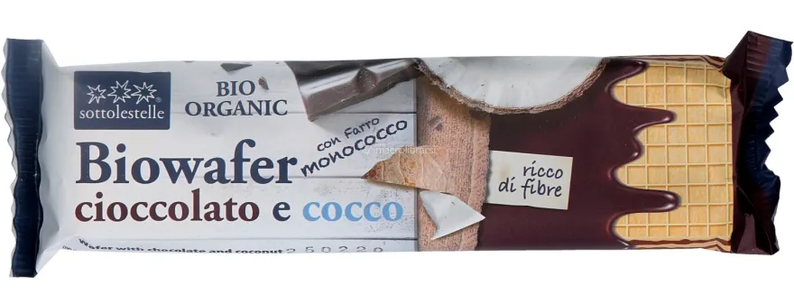 Biowafer Cioccolato e Cocco - Monoporzione