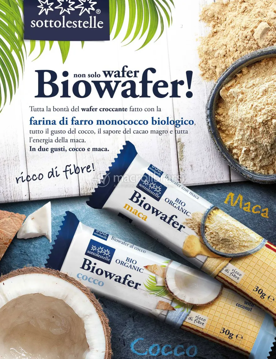 Biowafer Cioccolato e Cocco - Monoporzione