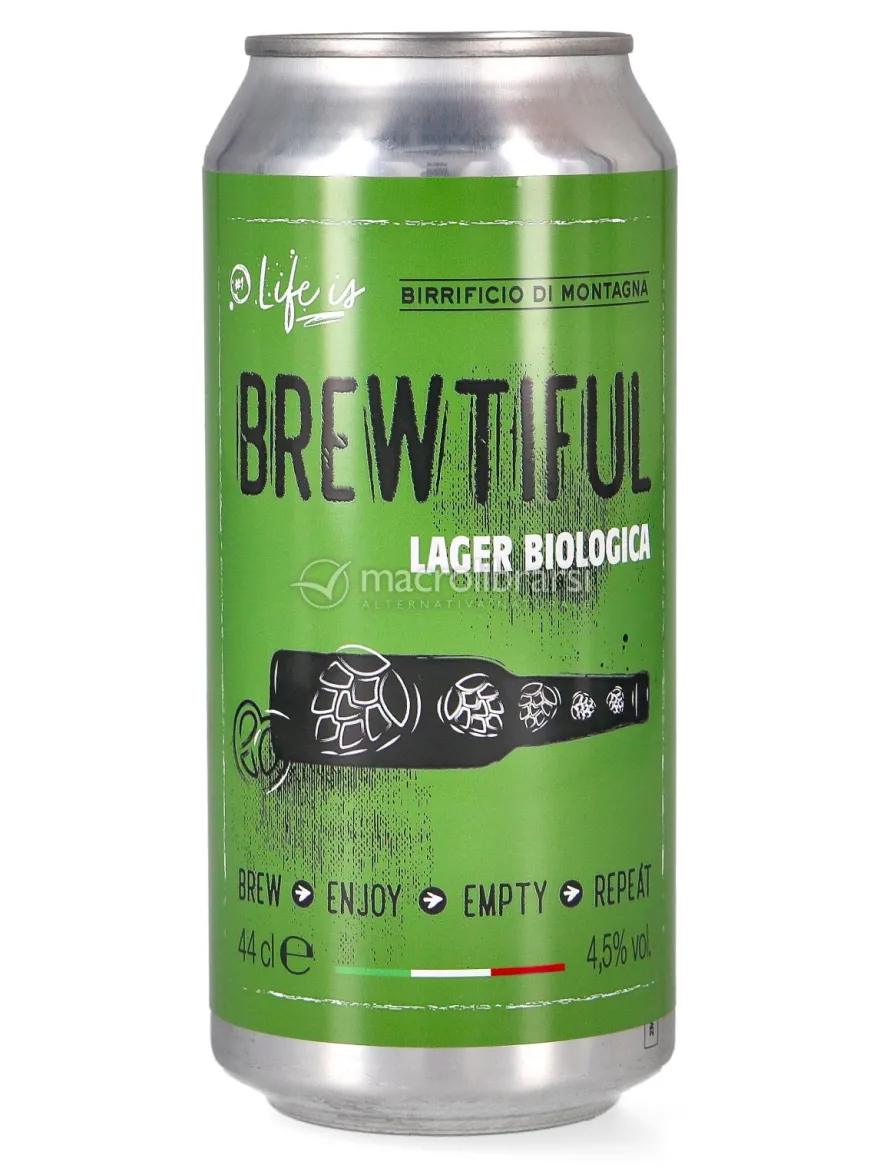 Birra Brewtiful Lager Biologica