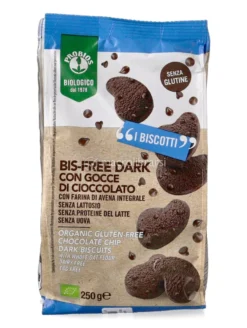 Biscotti Bis-free Dark con Gocce di Cioccolato Bio