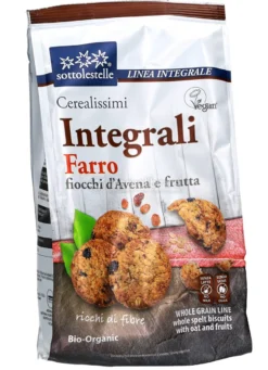 Biscotti "Cerealissimi" Integrali Farro Fiocchi d'Avena e Frutta Bio