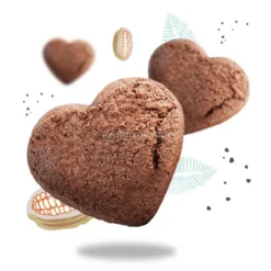 Biscotti Cuori di Mais e Riso al Cacao