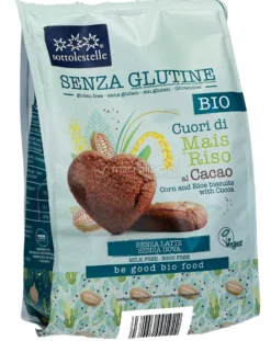Biscotti Cuori di Mais e Riso al Cacao