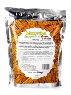 Biscottino Integrale al Farro e Malto per Cani