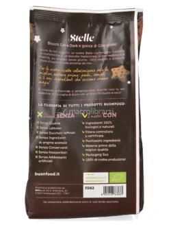 Biscotti Proteici al Cacao e Gocce di Cioccolato Bio "Stelle Dark"