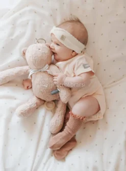 Body a Mezza Manica Bimba con Apertura Davanti - Rosa - 0/1m