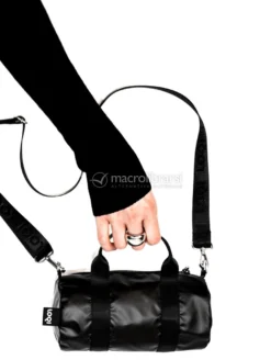 Borsa a Tracolla Nera - Metallic Piccola
