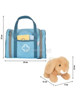 Borsa del Veterinario con Coniglio in Peluche