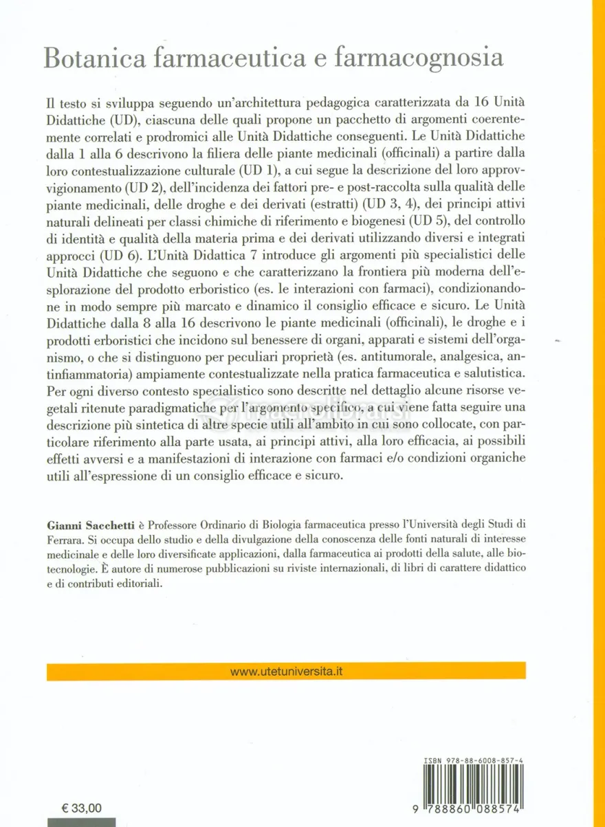 Botanica Farmaceutica e Farmacognosia