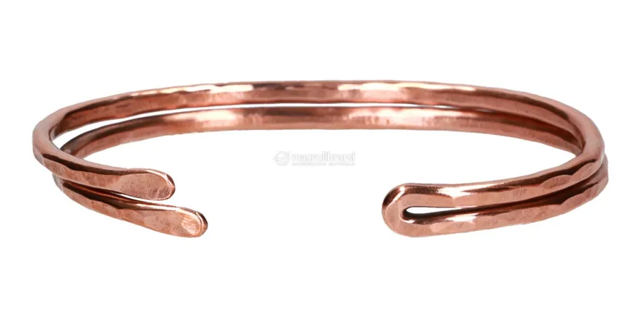 Bracciale Artigianale "Lydia" in Rame Battuto