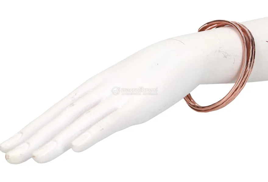 Bracciale Artigianale "Menelao" in Rame Battuto