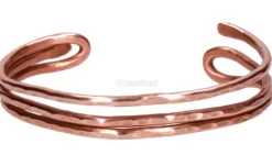 Bracciale Artigianale "Menelao" in Rame Battuto