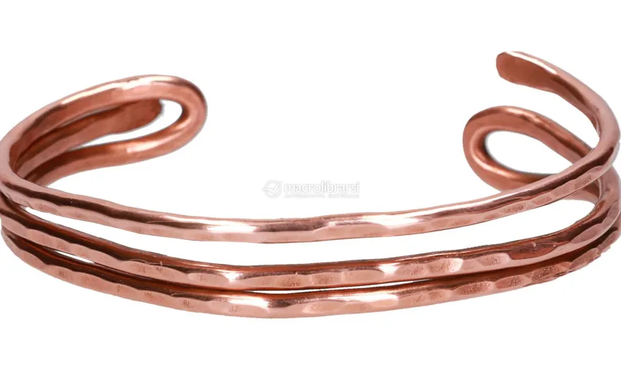 Bracciale Artigianale "Menelao" in Rame Battuto