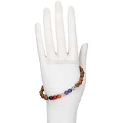 Bracciale Chakra con Sfere in Legno