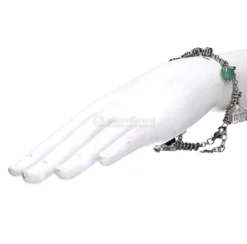 Bracciale Mamma in Acciaio con Gemme e Ciondoli