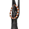 Bracciale Rudraksha e Cristallo di Rocca