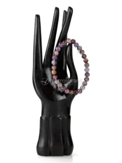 Bracciale Sfera Pietre 6 mm - Ametista Auralite