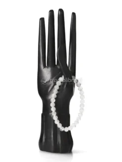 Bracciale Sfera Pietre 6 mm - Selenite