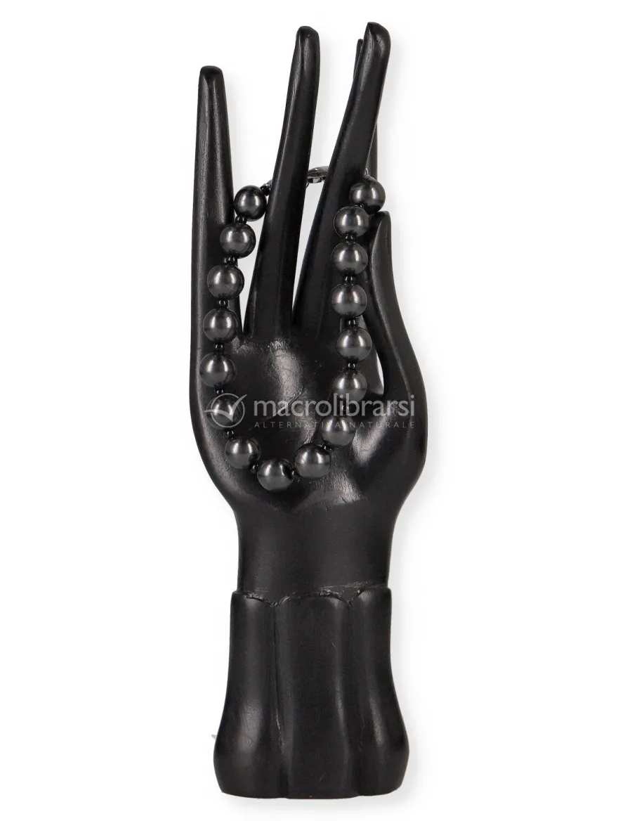 Braccialetto Loredana in Shungite con Gancetto - Piccolo