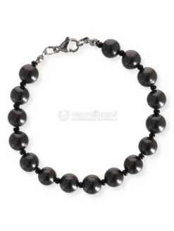 Braccialetto Loredana in Shungite con Gancetto - Piccolo