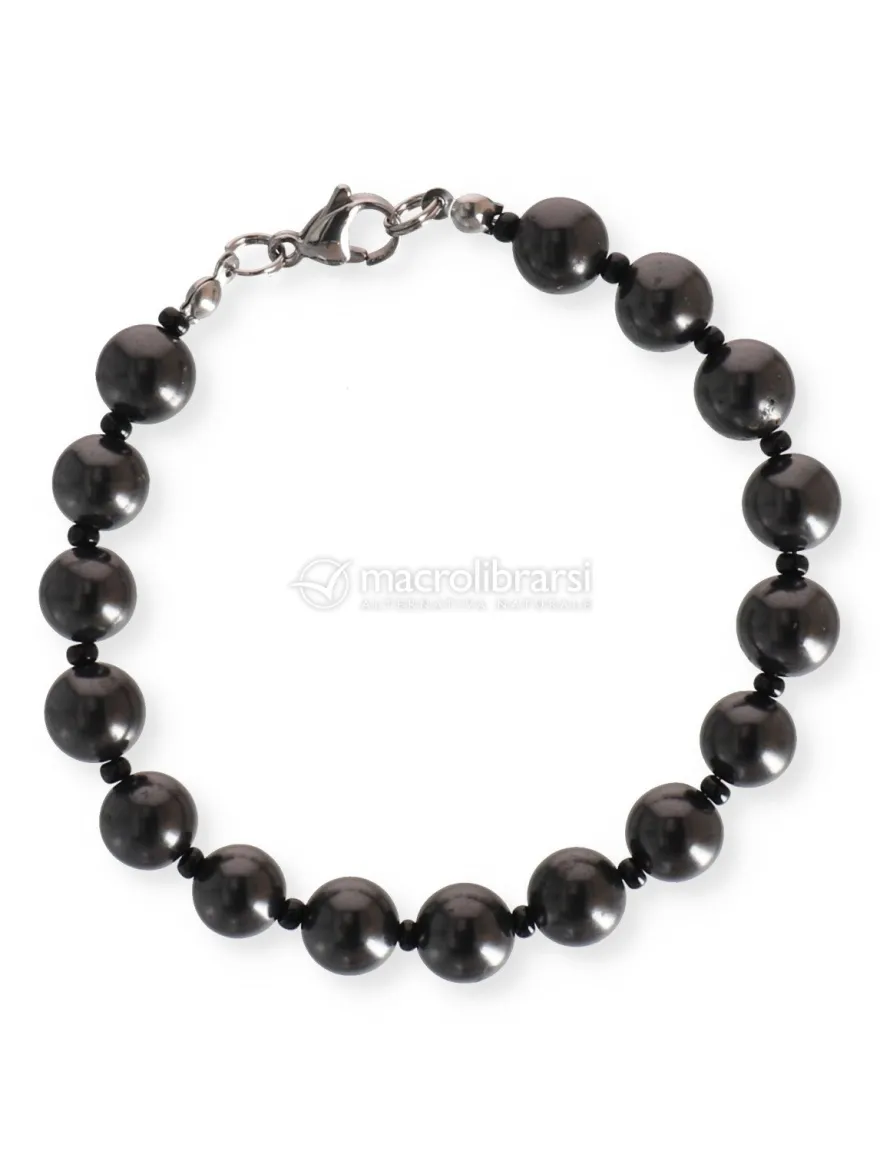 Braccialetto Loredana in Shungite con Gancetto - Piccolo