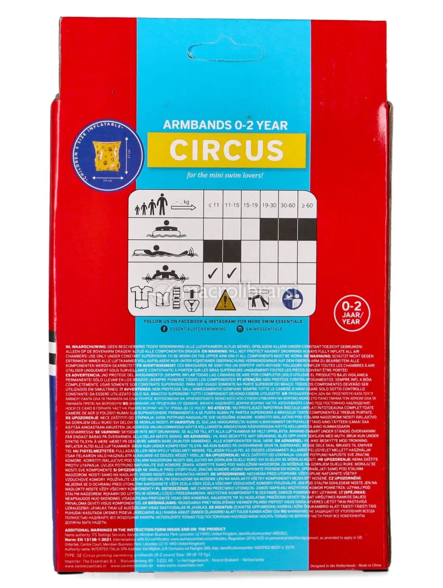 Braccioli in PVC Riciclabile - Yellow Circus - 0/2 Anni