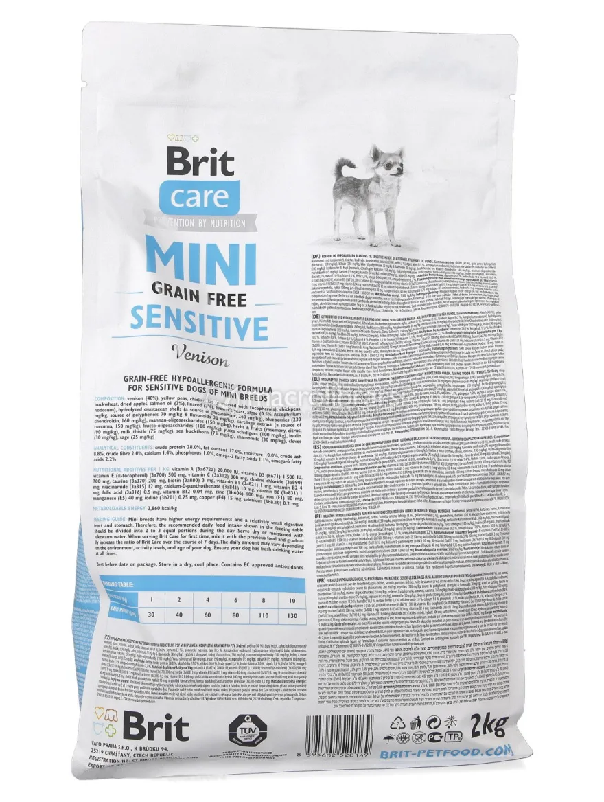 Brit Care Mini Grain Free Sensitive Cervo - 2Kg