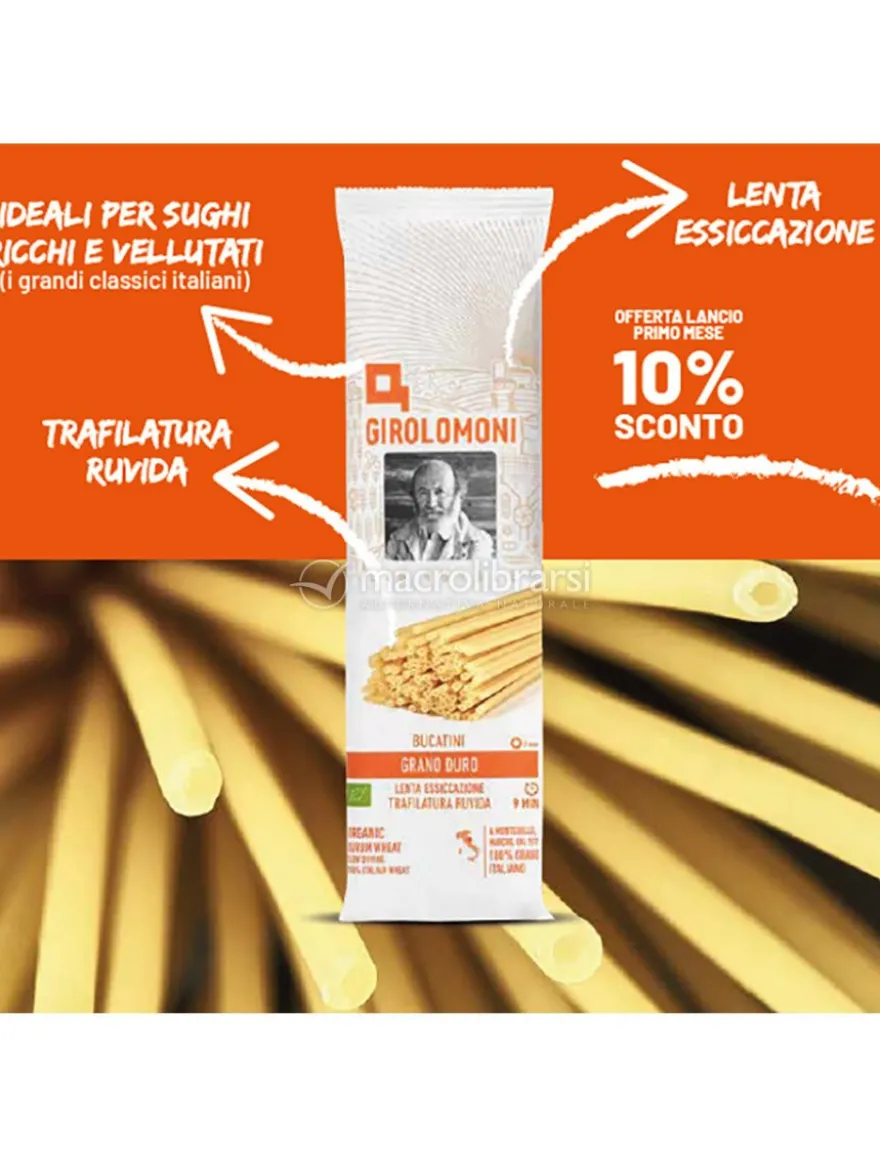 Bucatini di Grano Duro Bio