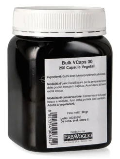 Bulk Vcaps 00 - 250 Capsule Vegetali Vuote