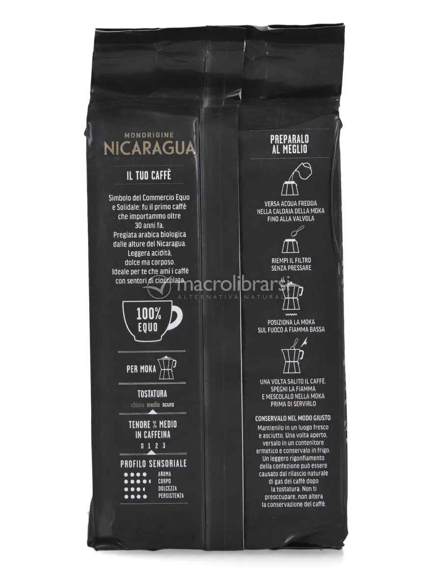 Caffè 100% Arabica Monorigine Nicaragua Bio