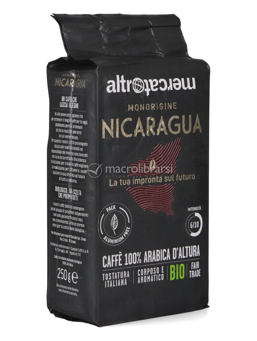 Caffè 100% Arabica Monorigine Nicaragua Bio