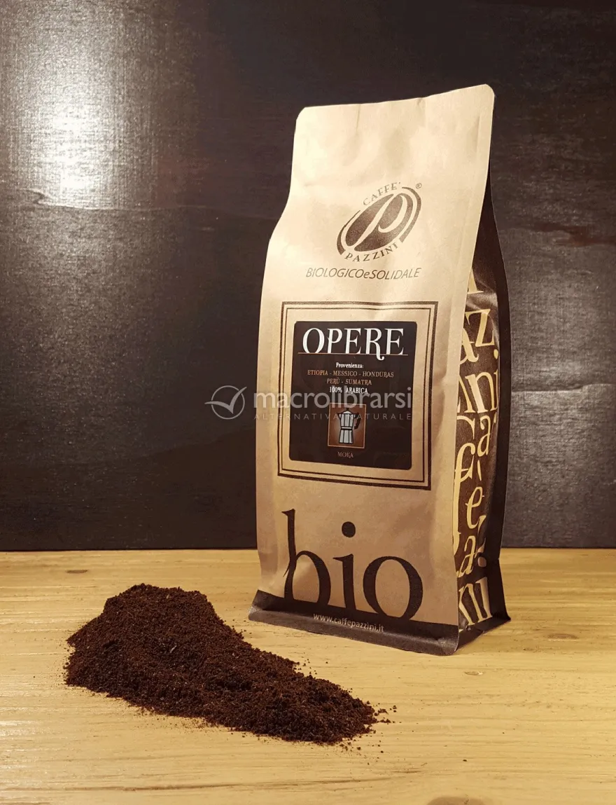Caffè in Polvere Bio per Moka - Opere Brown