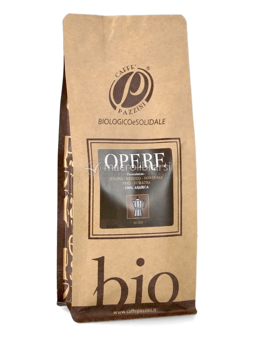Caffè in Polvere Bio per Moka - Opere Brown