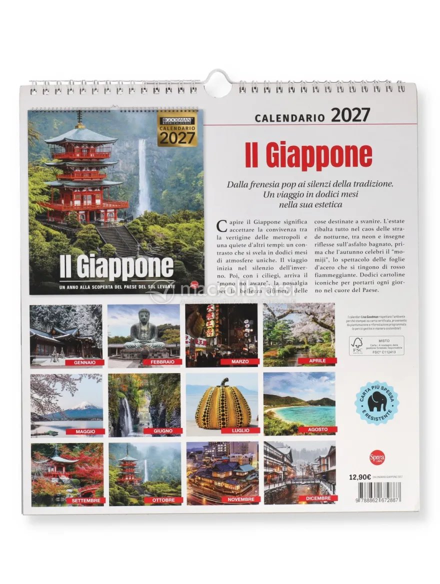 Calendario da Parete Il Giappone 2027