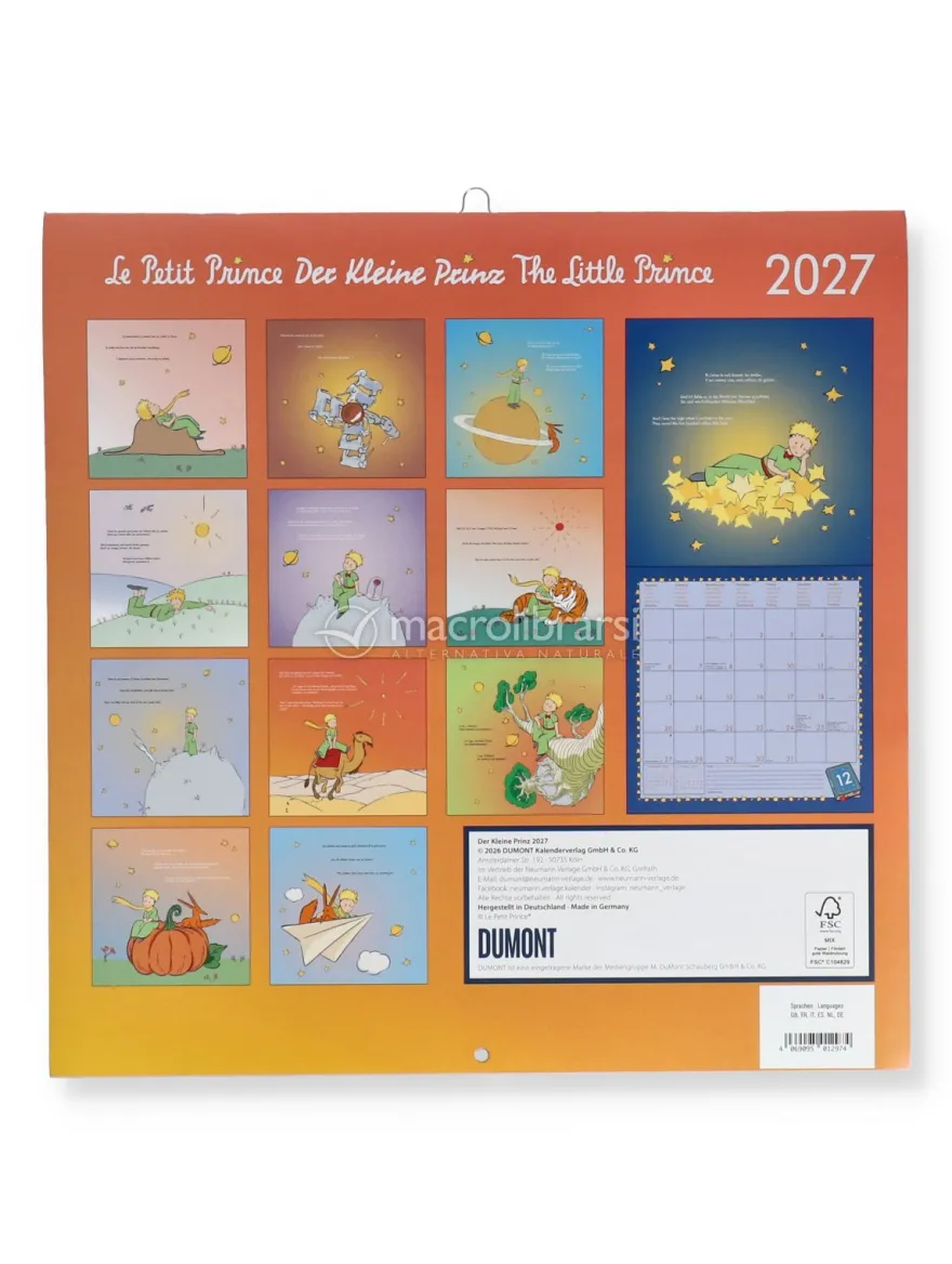 Calendario da Parete Il Piccolo Principe 2027