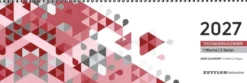 Calendario da Tavolo Settimanale Zettler Rosso 2027