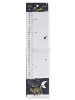 Calendario Piccolo 2027 il Gatto e la Luna