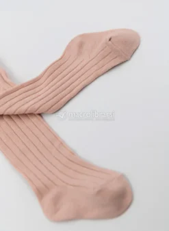 Calzamaglia Bimba in Bambù Organico - Rosa Cipria - 3/6m