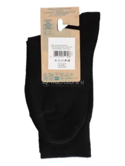 Calzini Corti in Viscosa di Bamboo Nero - Taglia 43/46