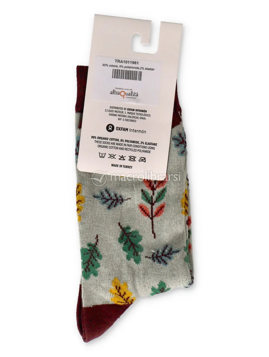 Calzini in Cotone Biologico Leaves - Taglia 35-38