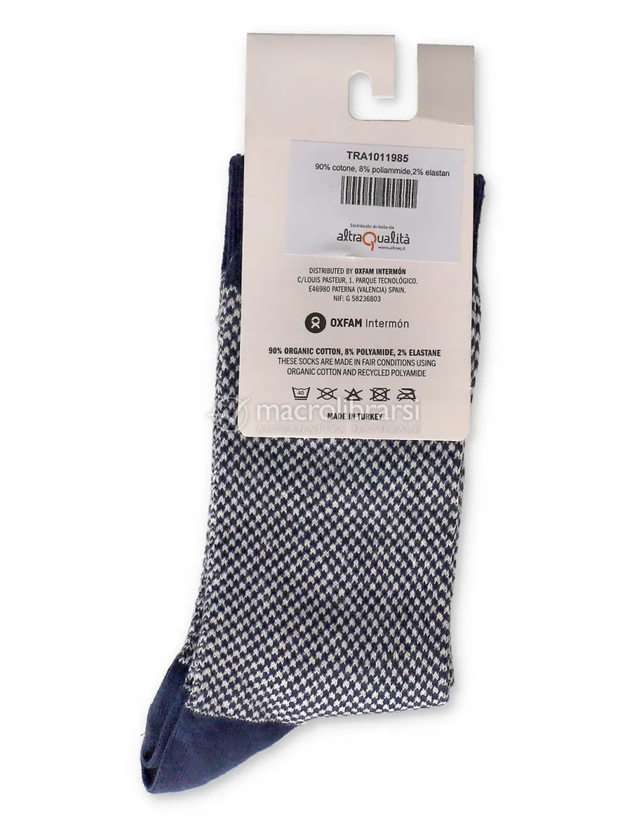 Calzini in Cotone Biologico Pointed Blu - Taglia 35-38