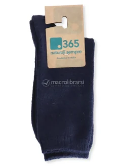 Calzini Lisci in Lana Merinos "Wooly" - Blu - Taglia 39/42