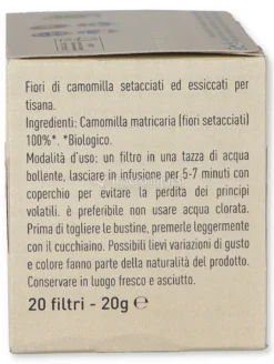 Camomilla in Filtri Bio
