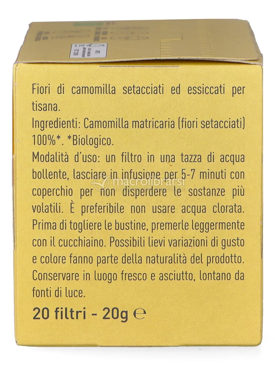 Camomilla in Filtri Bio