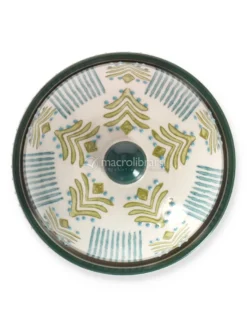 Campana per Formaggio in Gres con Piattino Orientale - Blu